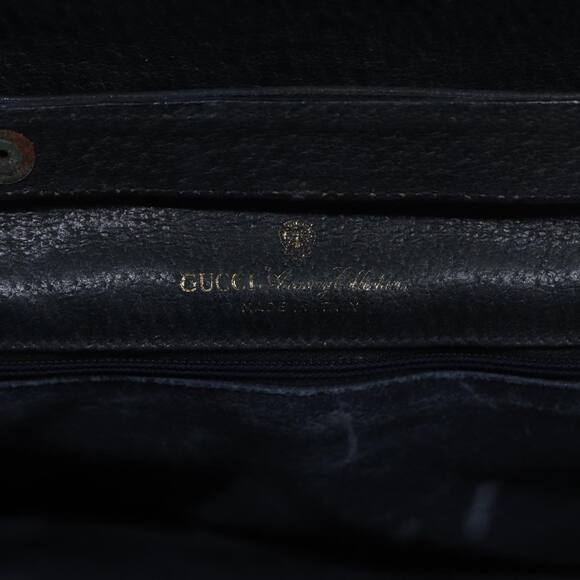 GUCCI GG Supreme Shoulder Bag Pvc Leather Navy Gold - Picture 16 of 16